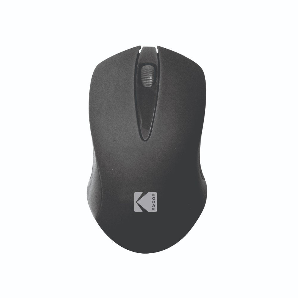 Kodak, Wireless Optical Mouse 2.4GHz USB Mini Receiver Black - CMO801