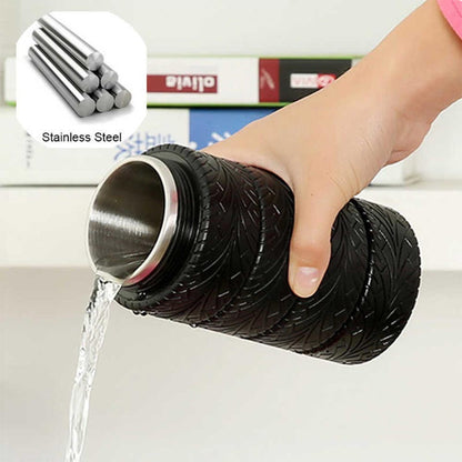 Cool Gift, 320Ml Tyre Thermos Cup, Available in Different Colors