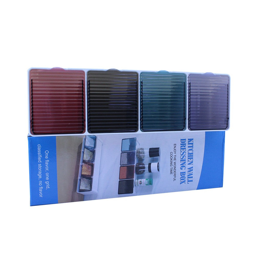 Cool Gift, Trace-less Sticker kitchen wall Spices & Herbs Box