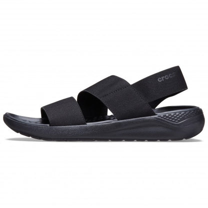 Crocs, Literide Stretch Sandal, Black, Available in Different Sizes