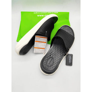 Crocs, Literide Slide Black, Available in Different Sizes
