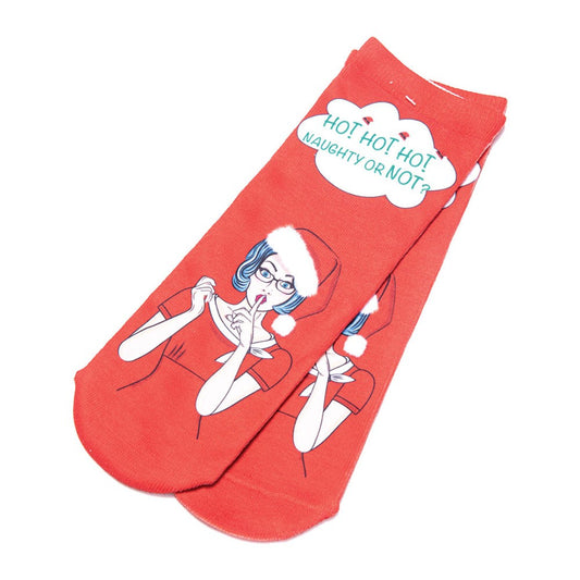 Smile Yalla, Christmas Socks, Ho Ho Ho Naughty Or Not