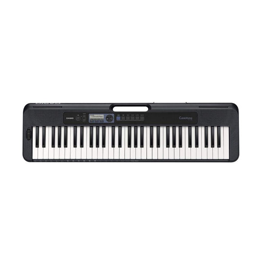 Casio, Standard Keyboard, 61 Standard Size Keys, 2 Sensitivity Levels, Off, Built-In Tones: 400, Built-In Songs: 60, CT-S300C2