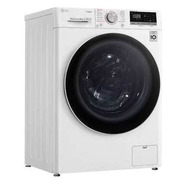 LG Washer 11KG - 1400RPM Vivace - AI DD [White - Black Glass Door] , WR5011BWG