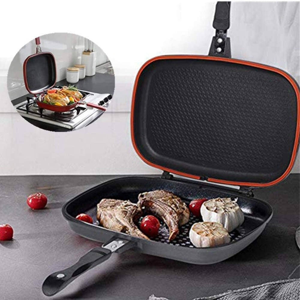 Daisini Die Casting Double Grill Pan – 40cm, DAI40