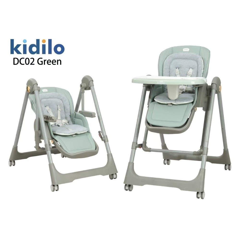 Kidilo, 2 in 1 High Chair & Swing DC03