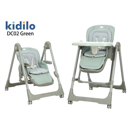 Kidilo, 2 in 1 High Chair & Swing DC03