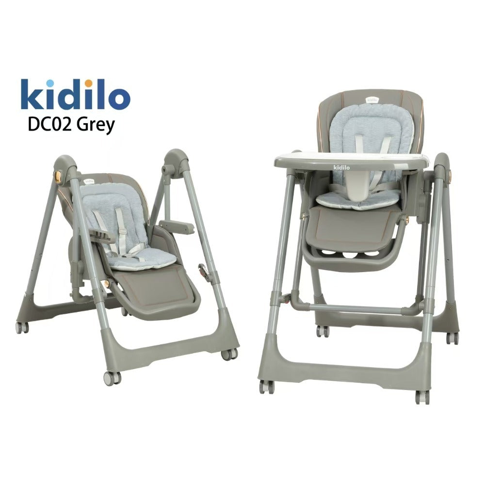Kidilo, 2 in 1 High Chair & Swing DC02