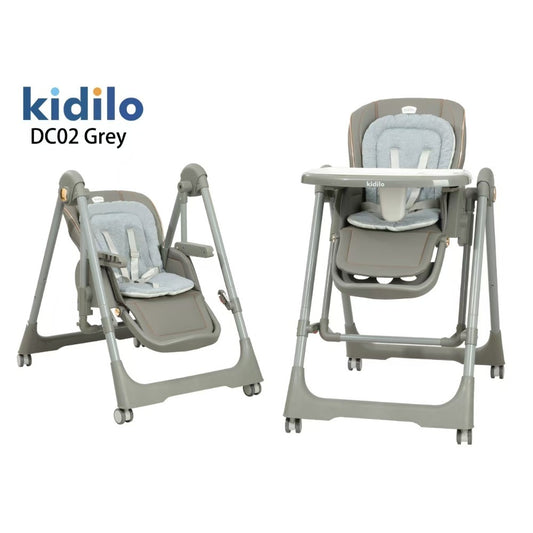 Kidilo, 2 in 1 High Chair & Swing DC02