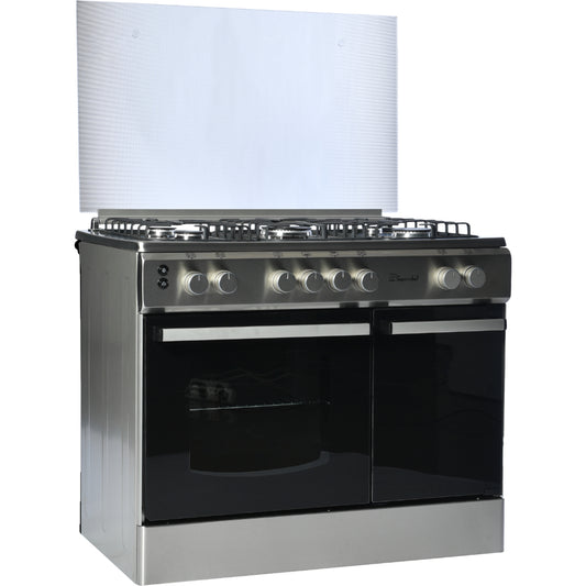 Super Chef, Cooker Bottle 90cm 5 Gas Burners Stainless Steel