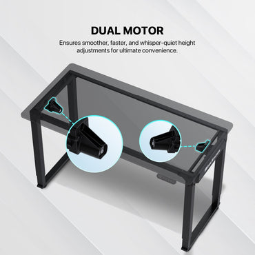 Fantech, Ws514 Work Station, Dual Electrical Motor, Adjustable Height Desk, Stable Design, Load Up To 80Kg