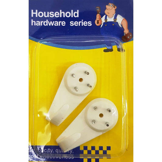 Cool Gift, 2PCS/ Middle Size Hook White, Picture Home Small Objects Hangers