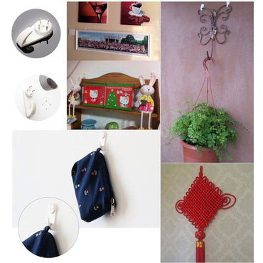 Cool Gift, 2PCS/ Middle Size Hook White, Picture Home Small Objects Hangers