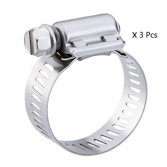 Cool Gift, 3PCS/ Power-seal Stainless Steel Hose Clamp