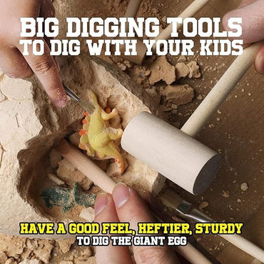 Dino Egg Dig Kit, Unearth Jumbo Dino Eggs With 12 Different Dinosaur Toys For Kids - Educational Science Kits Stem Toys, Dinosaur Egg Toys Easter Gifts For Boys & Girls