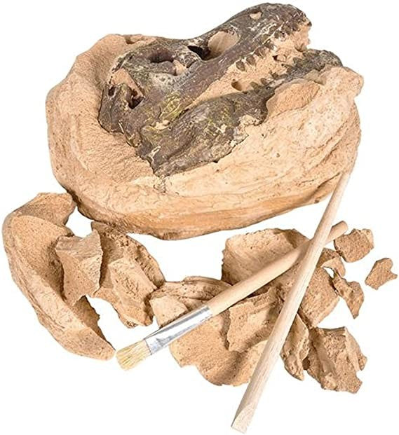 Artcreativity, Dinosaur Excavation Kit For Kids - 7 Inch T-Rex Dino Skull Excavating Set With Fossil Digging Tools And Stand - Fun Science Activity Toy - Holiday, Birthday Gift For Boys, Girls, Adults