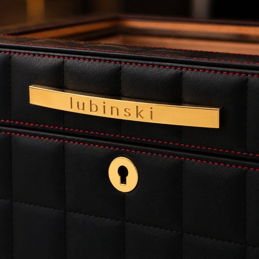 Hemingway Lubinski Cigar Humidor 50 Cigar - [BLACK], HMW-YJA60011