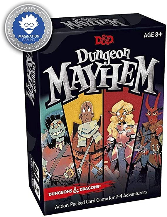 Dungeon Mayhem | Dungeons & Dragons Card Game | 2-4 Players, 120 Cards