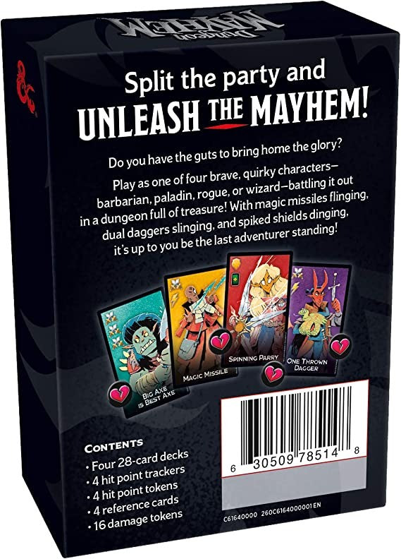 Dungeon Mayhem | Dungeons & Dragons Card Game | 2-4 Players, 120 Cards