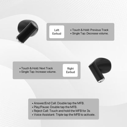 Fantech, Mithril Tx1 Lite Wireless Earbuds, Available in Different Colors