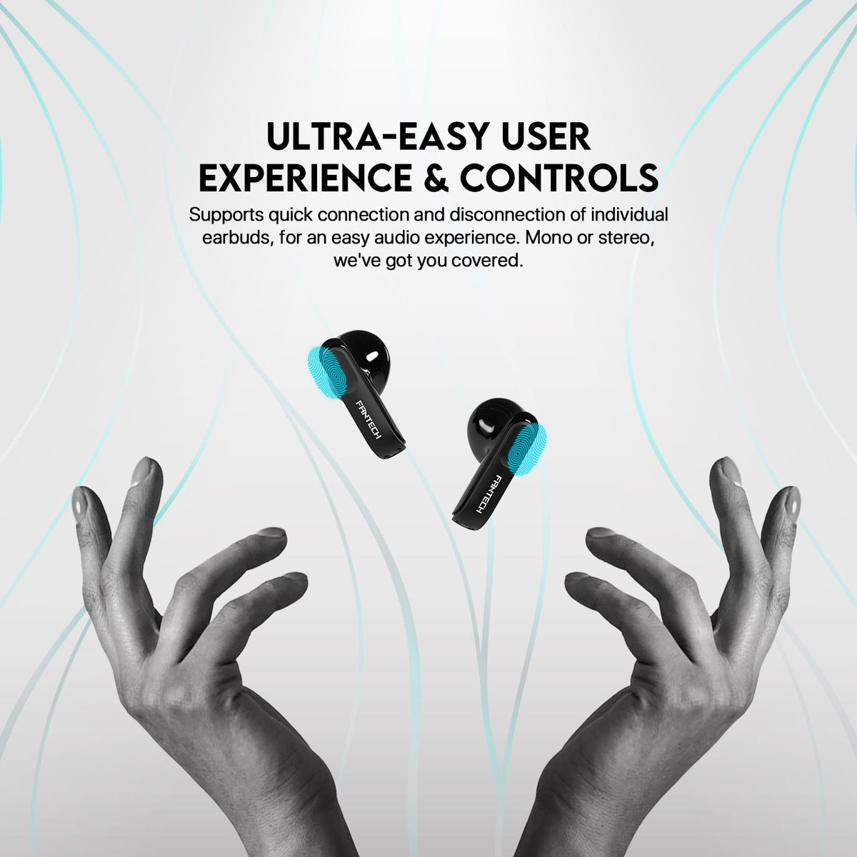 Fantech, Wave Tw11V2 Wireless Earphone, Available in Different Colors