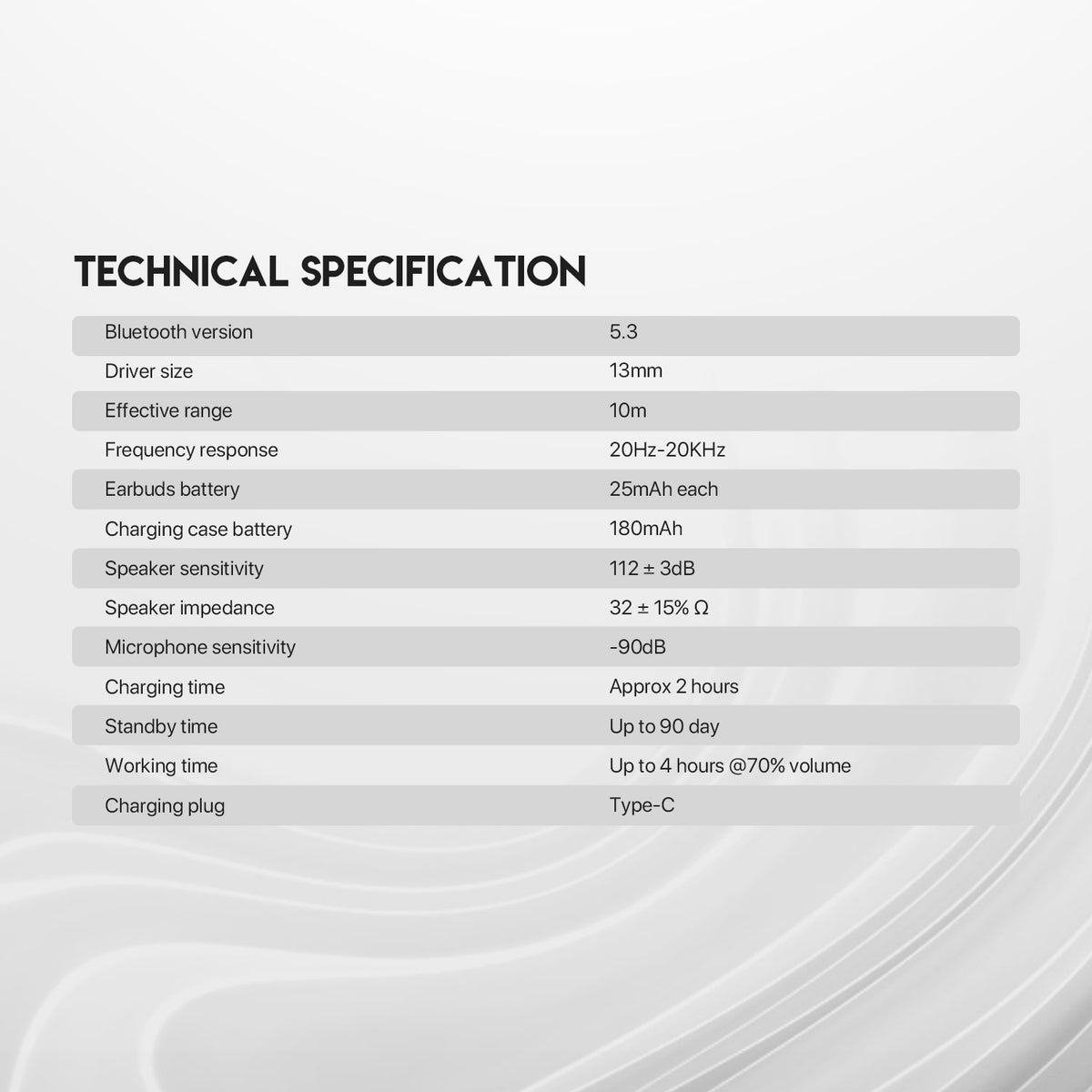 Fantech, Wave Tw11V2 Wireless Earphone, Available in Different Colors