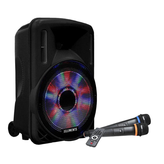 KB Elements, Rechargeable Karaoke Speaker + 2 Wireless Microphones 100W RMS