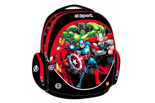 Exsport, Backpack Avengers, Unisex, High Canvas Backpack, Students Back To School Lightweight, Book Bag, Travel Backpack With Side Pockets, Large