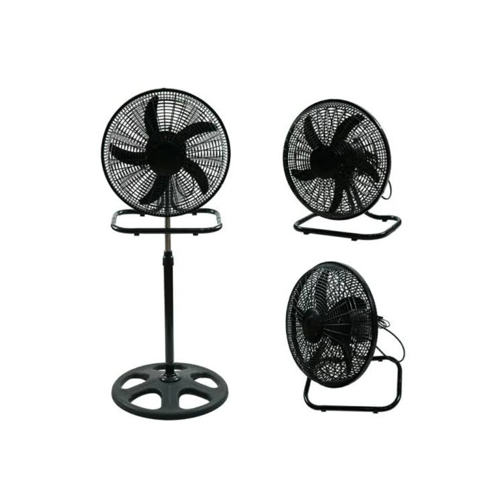 Decakila 18-Inch Industrial Standing Fan 3IN1 - 60W - [Black], FC029B