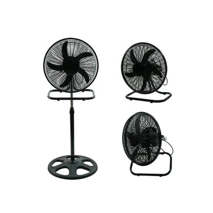 Decakila 18-Inch Industrial Standing Fan 3IN1 - 60W - [Black], FC029B