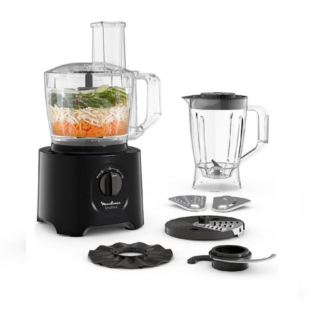 Moulinex, Food Processor 800W 2.4L + Blender + Accessories