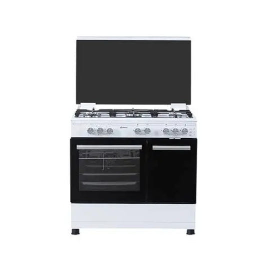 FRANCE GAS OVEN 90CM SAFETY & CONVECTION -WHITE