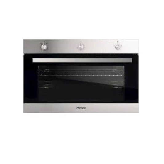 France, Built In Oven 90Cm Gas/Gas Inox / Soft Close Door (Made In Italy)