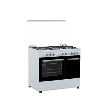 France Cooker 90cm, White Color Plus Convection + 5 Burners, FRN-FR9B50W