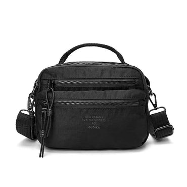 Gudika, Casual Messenger Bag Three-Layer Zipper Large Capacity Satchel Bag Thickened Adjustable Shoulder Strap Shoulder Bag Couple Sling Bag, Available in Different Colors