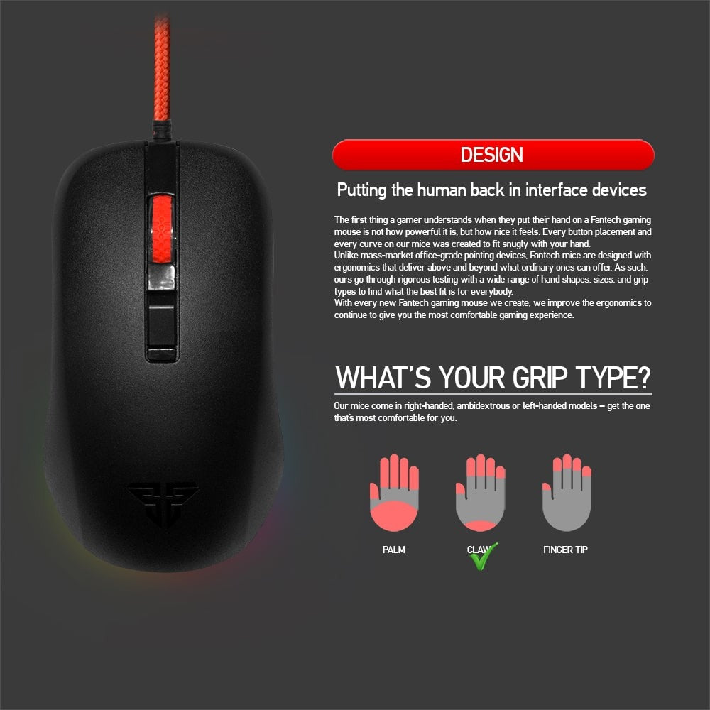 Fantech, G13 Rhasta Ii Rgb Gaming Mouse