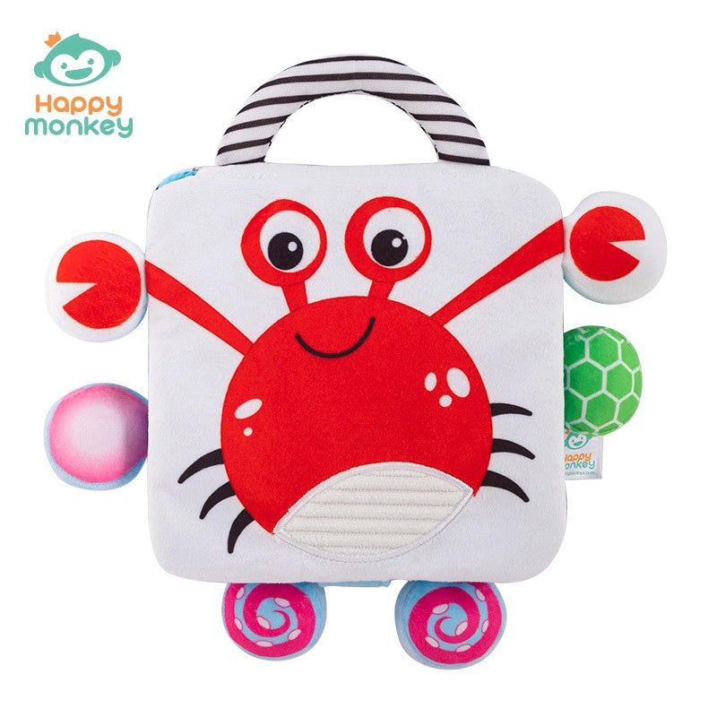 Interactive cloth book with animal bells