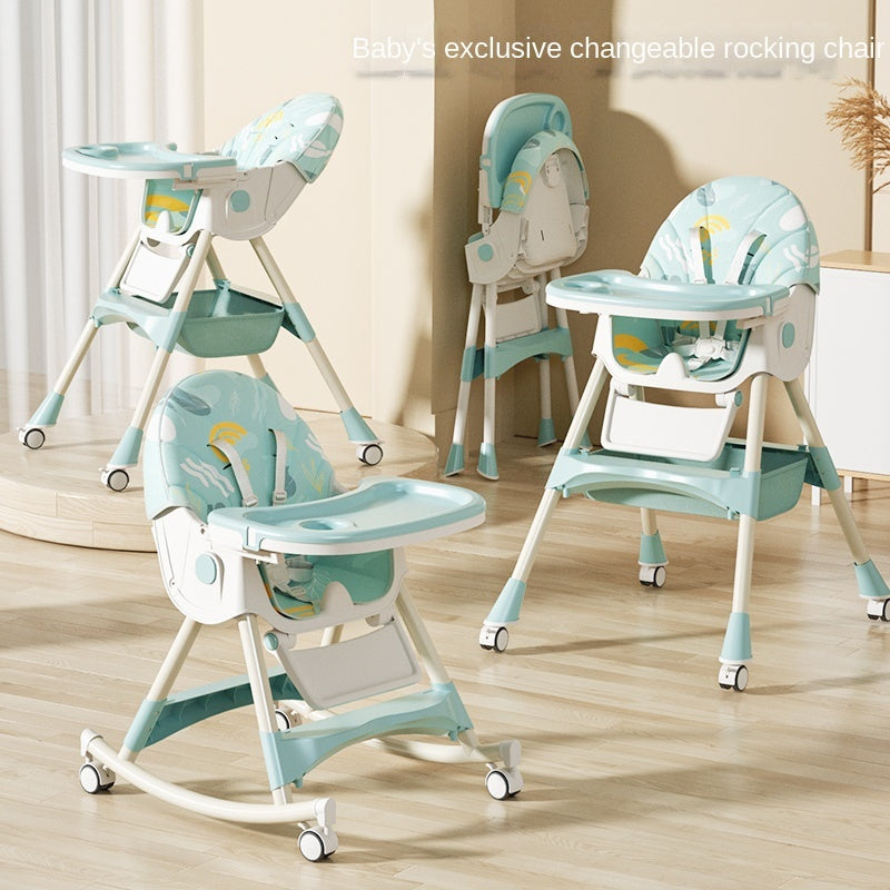 3 in 1 Foldable Portable Baby High Chair