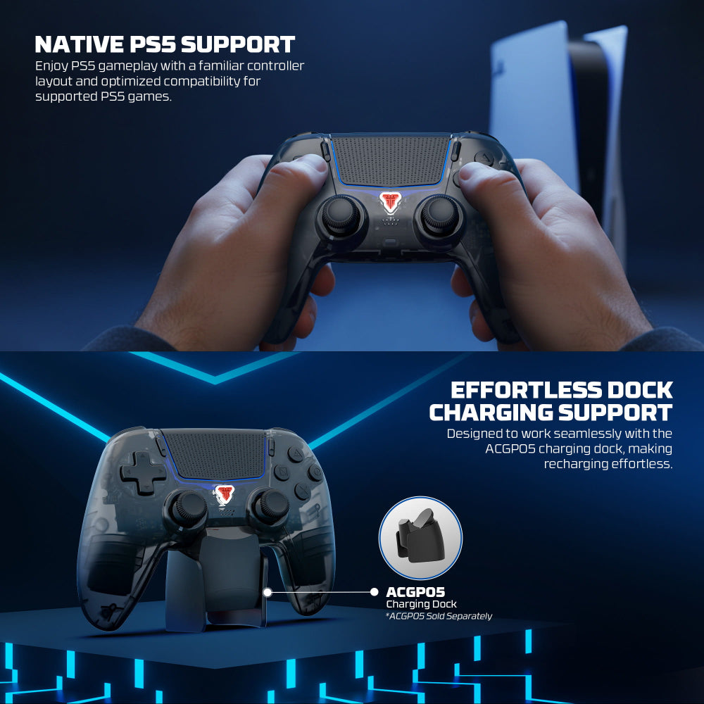 FANTECH WGP16D Nova II Wireless Controller, Multi-Platform Gaming Pad for PS5, PC & Mobile