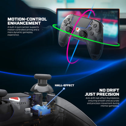 FANTECH WGP16D Nova II Wireless Controller, Multi-Platform Gaming Pad for PS5, PC & Mobile