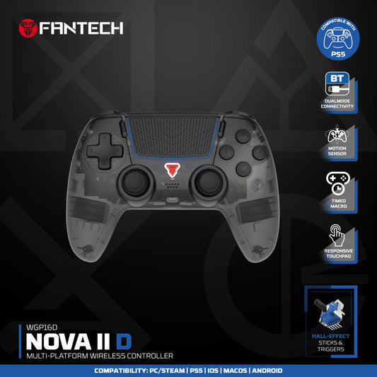 FANTECH WGP16D Nova II Wireless Controller, Multi-Platform Gaming Pad for PS5, PC & Mobile