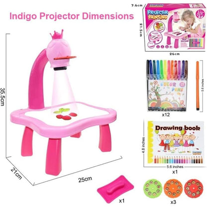Drawing Projector for Kids with light Music, Smart Projection Painting Set, Child Educational Learning Toys, Birthday Gift for girls and boys, gho-71569