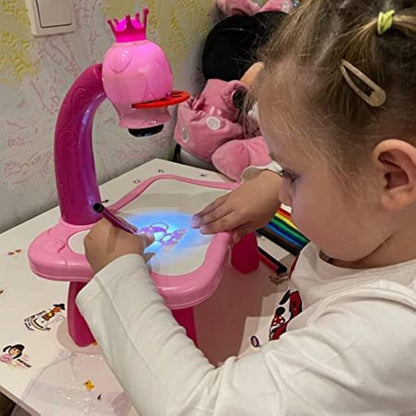 Drawing Projector for Kids with light Music, Smart Projection Painting Set, Child Educational Learning Toys, Birthday Gift for girls and boys, gho-71569