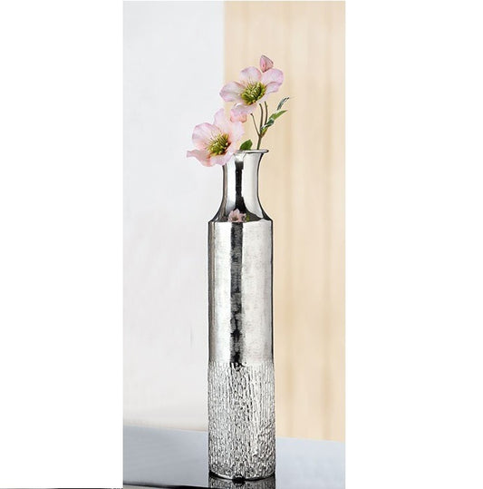 Aluminum Bottle Floor Vase 53 Cm