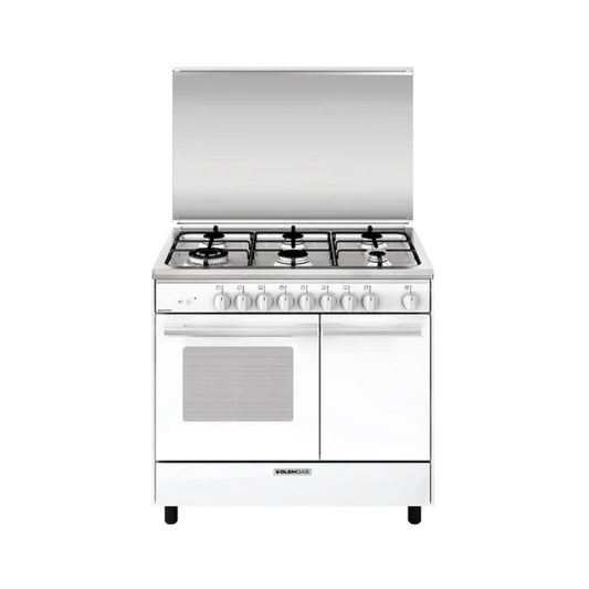 Glem Gas Serie Orano Titanium- [90x60cm] - 6 Burners Ignition, Close Door, Timer Font, Oven Light, Bottle Compartment, GLEM-PU9639GX