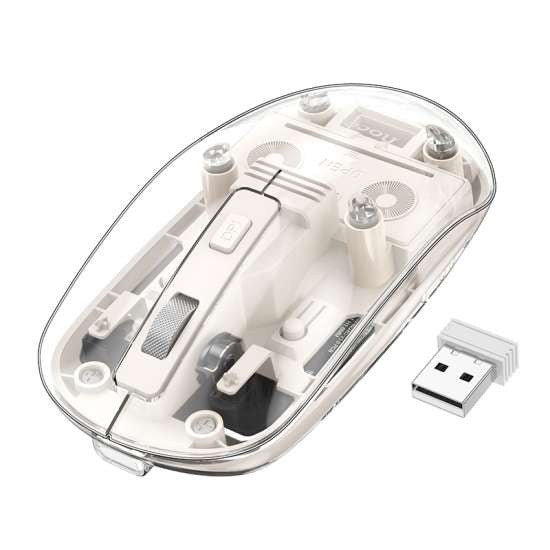 Hoco, Dual Mode Wireless Mouse Bluetooth -Silent Mode, Available in Different Colors