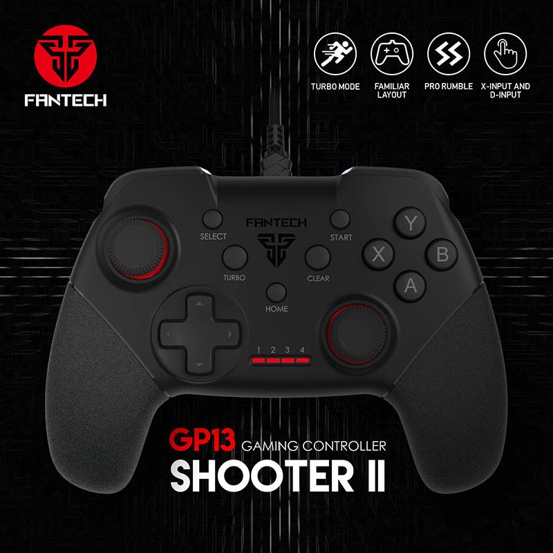 Fantech, Gp13 Shooter 2 Gamepad Wired For Pc And Ps3