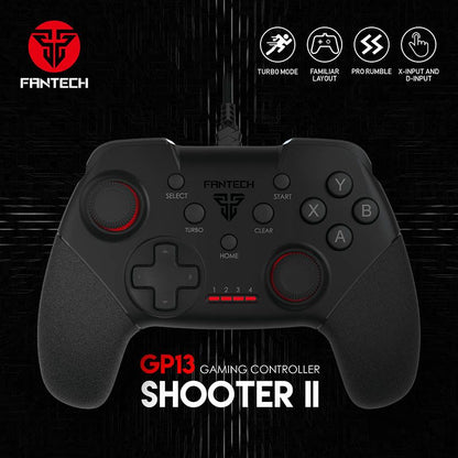 Fantech, Gp13 Shooter 2 Gamepad Wired For Pc And Ps3