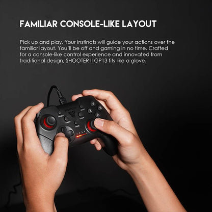 Fantech, Gp13 Shooter 2 Gamepad Wired For Pc And Ps3