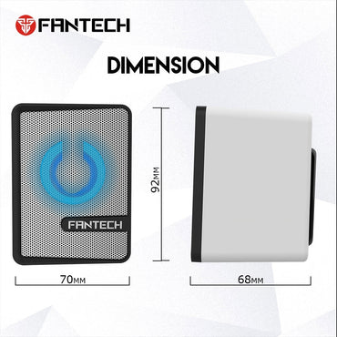 Fantech, Gs203 Beat Usb Rgb Gaming & Music Speaker (White Space Edition)